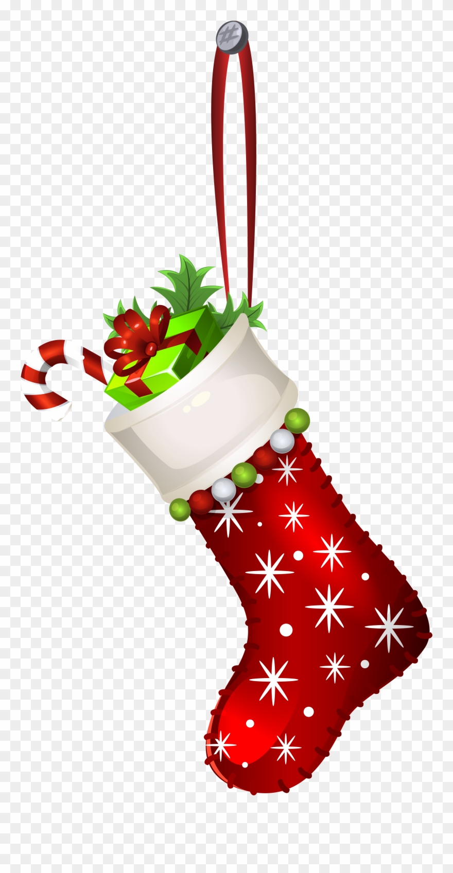 Png Christmas Clipart Transparent Background - Christmas Stocking Png