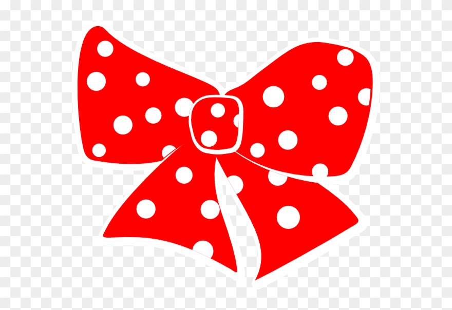 Red Cheer Bows Clip Art - Red And White Bow - Png Download