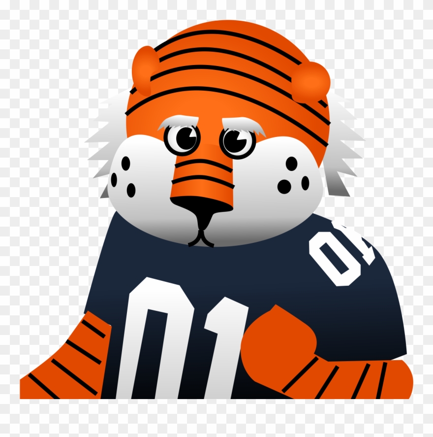 File Tiger Wikimedia Commons - Aubie The Tiger Cartoon Clipart