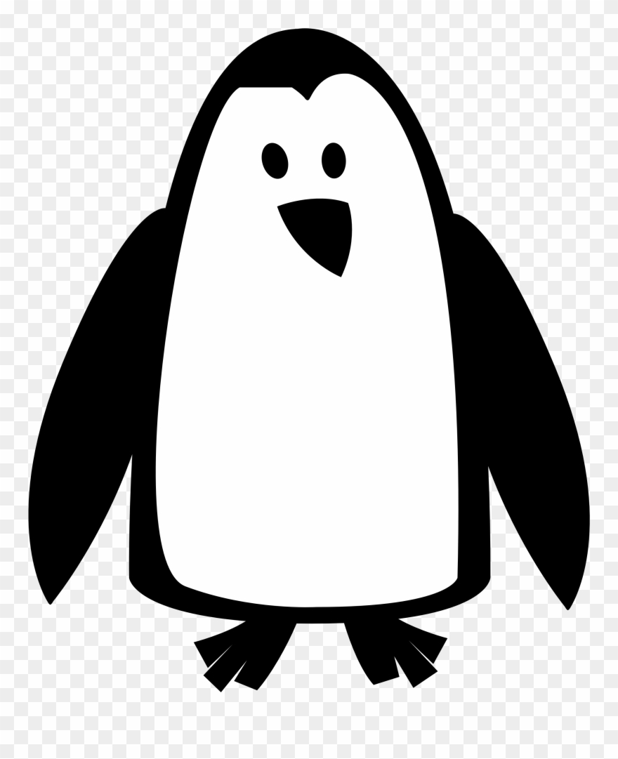 Free Cheer Sillohette Clip Art Black And White Cheerleader - Penguin Black And White Clip Art - Png Download