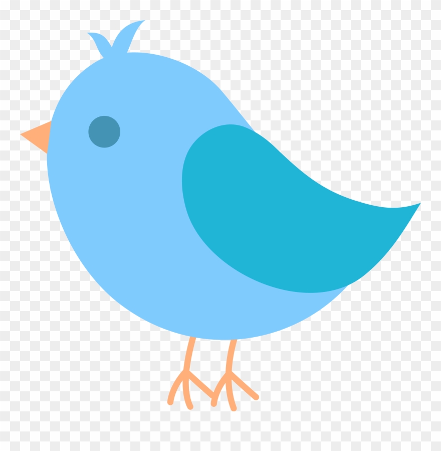 Cute Blue Bird Clip Art - Blue Bird Baby Shower - Png Download