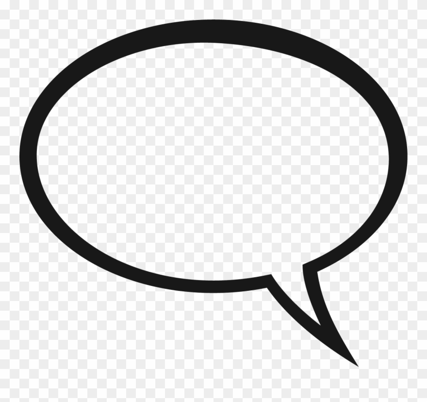 Free Printable Blank Speech Bubbles Clipart Papo, Clips, - Transparent Background Speech Bubble - Png Download