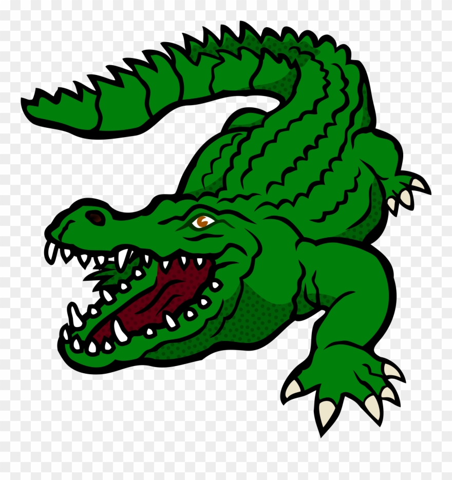 Clipart - Crocodile - Coloured - Clipart Of Crocodile - Png Download
