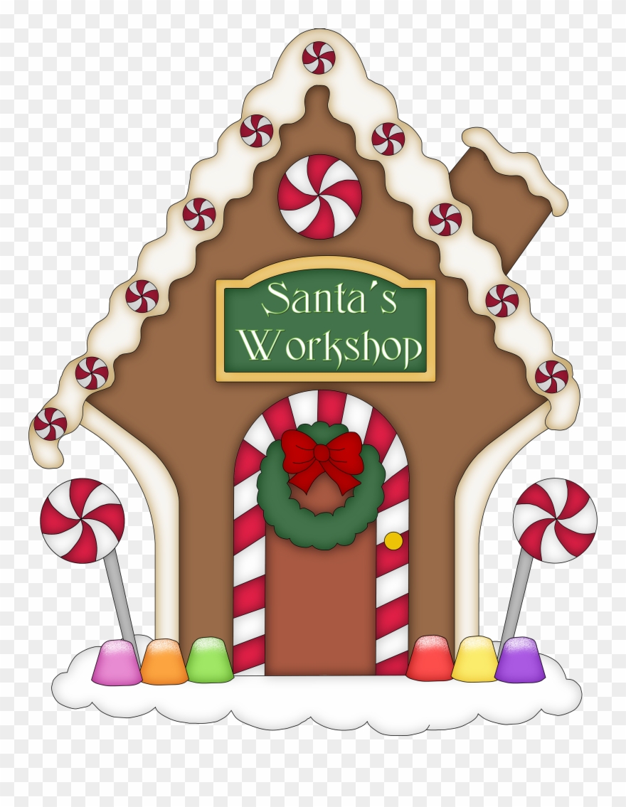 Gingerbread House Clipart - Christmas Gingerbread Clip Art - Png Download