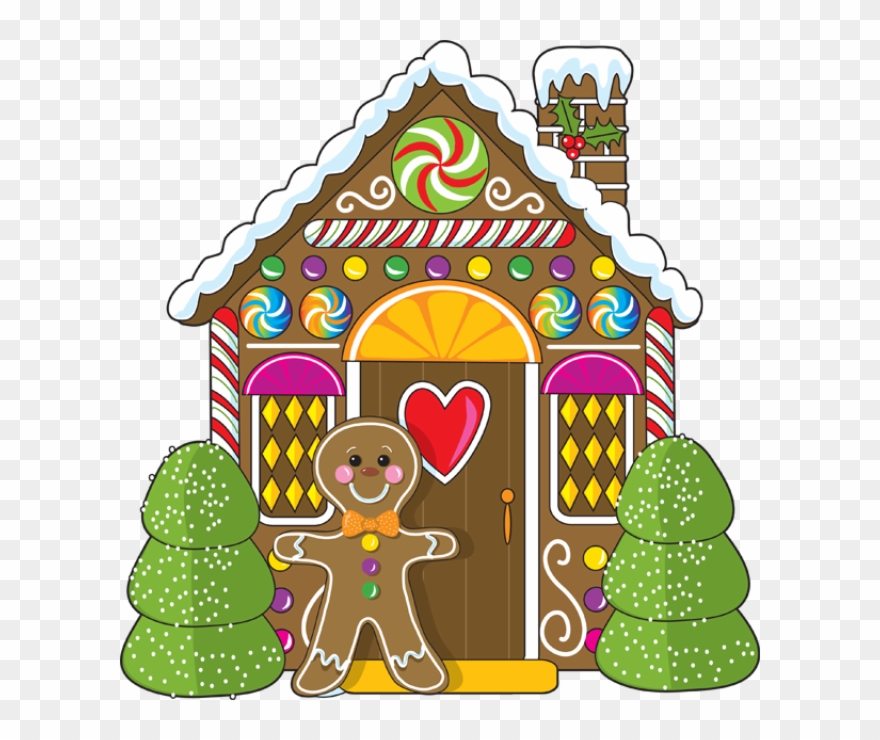 Gingerbread House Clipart Gingerbread House Jpg Transparent - Gingerbread House Clip Art Free - Png Download