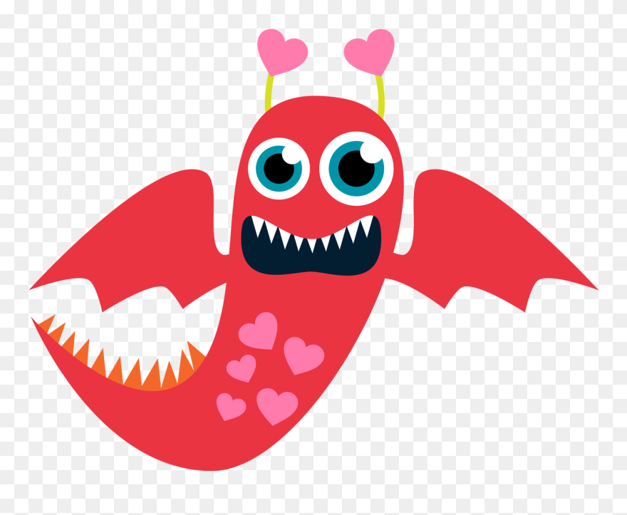 Free Valentine Clipart Inspirational Free Printable - Love Monster Clip Art - Png Download