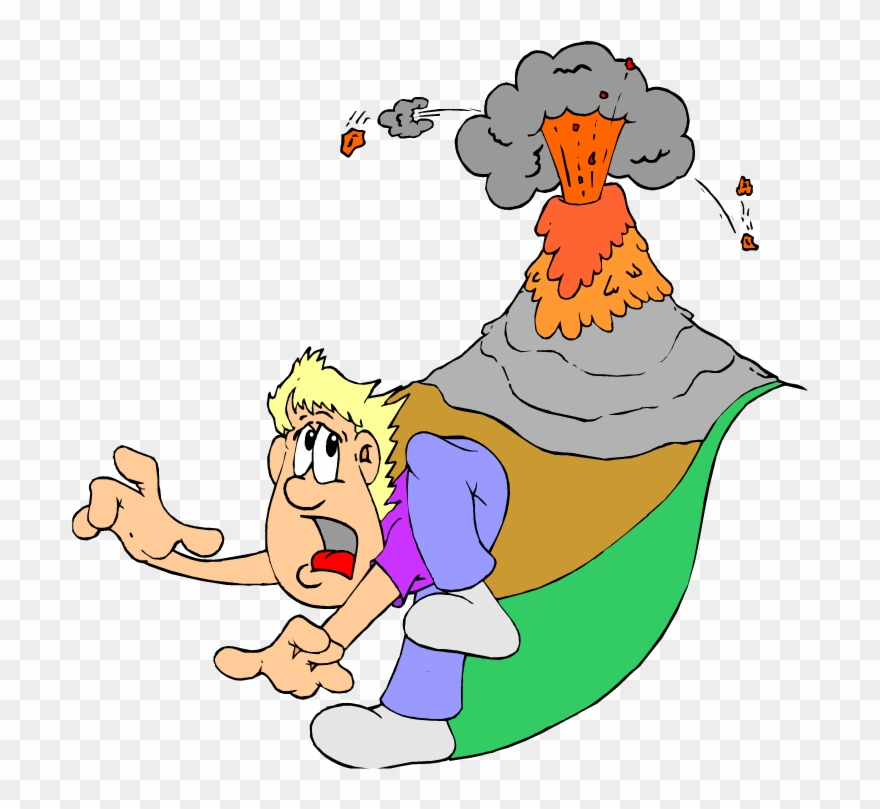 Volcano Clipart Free Picture - Clipart Volcano - Png Download