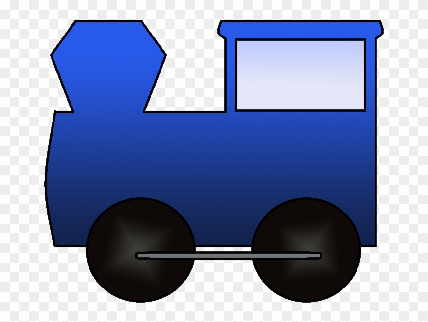 Graphics By Ruth - Blue Train Engine Clipart - Png Download