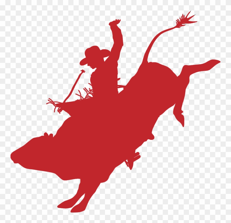 Riding School Fighting - Bucking Bull Clipart