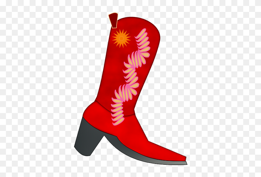 Cowboy Boot Free To Use Clipart - Png Red Cowboy Boot Clipart Transparent Png