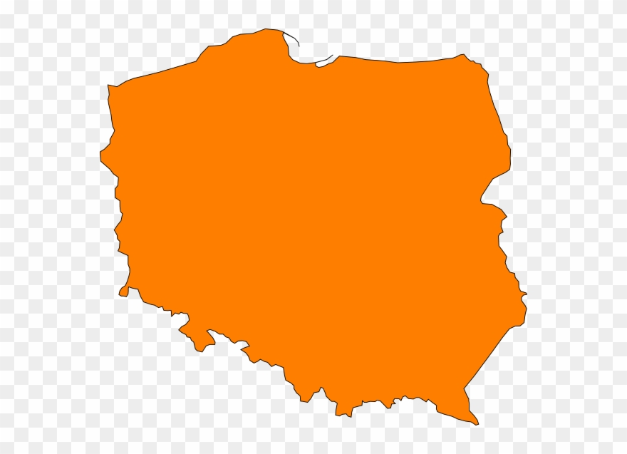 Poland Map With Flag Clipart