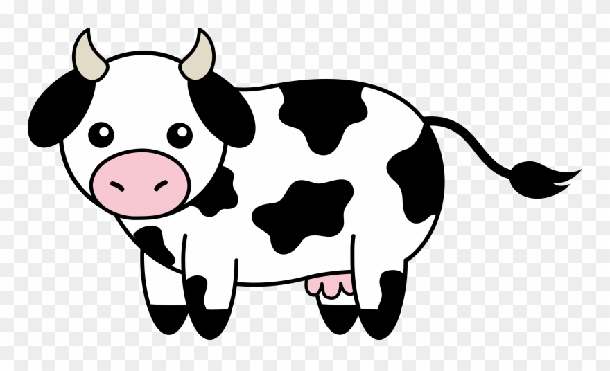 Cow Clipart Black And White - Cow Clipart - Png Download