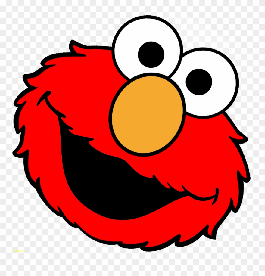 Elmo - Sesame Street Elmo Face Clipart