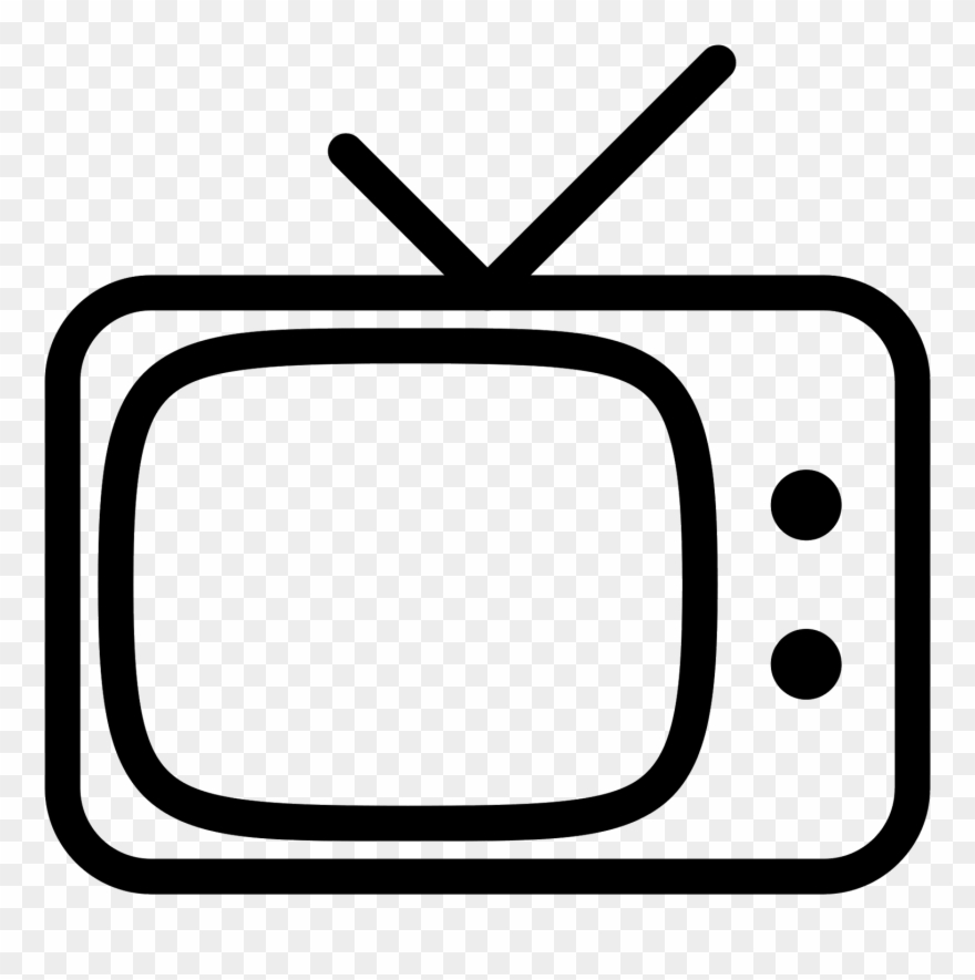 Retro Tv Icon - Tv Vector Icon Clipart