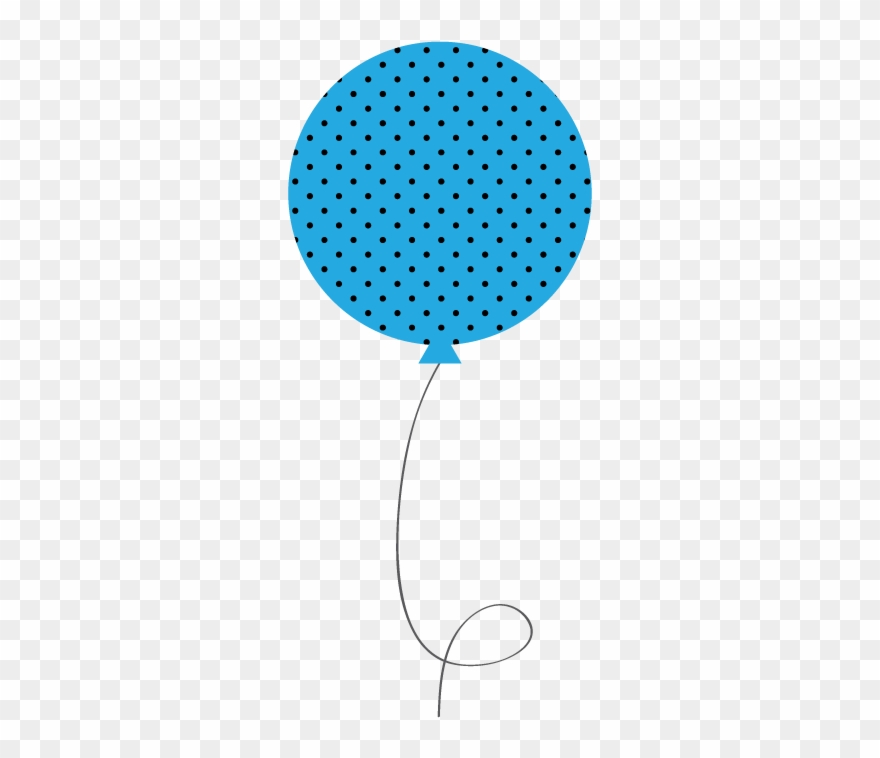 Birthday Balloons Clipart - Blue Birthday Balloon - Png Download
