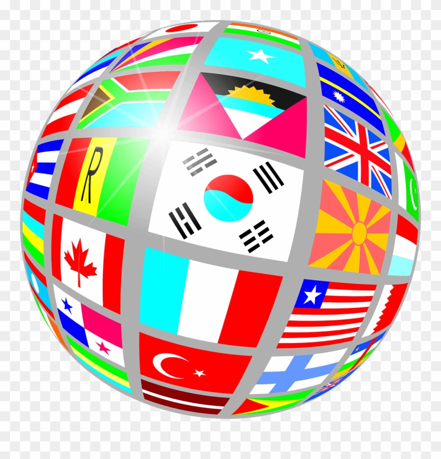 Global - United Nations Flags Png Clipart