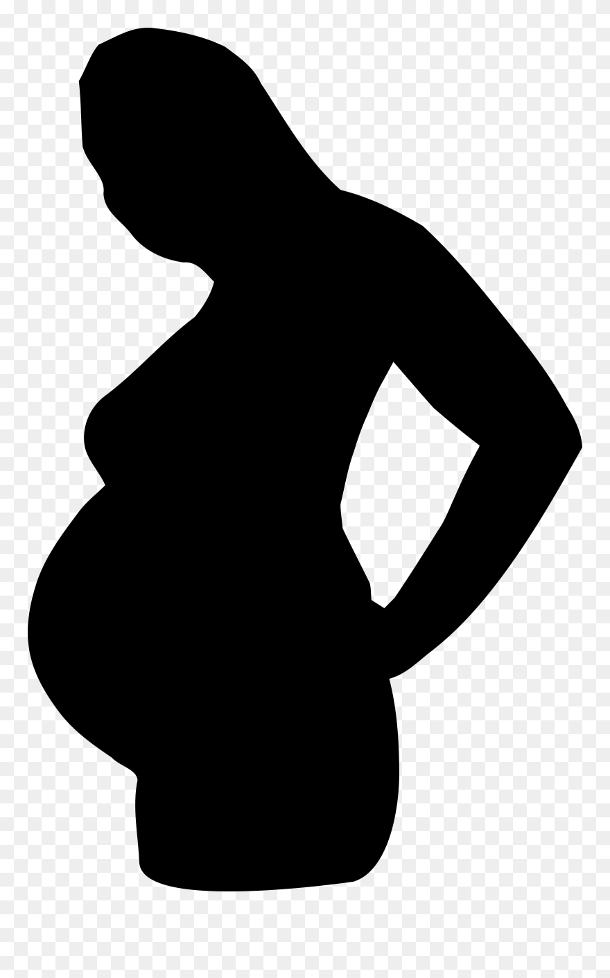 Mother Silhouette Clip Art Free Clipart Images - Pregnant Woman Silhouette Png Transparent Png