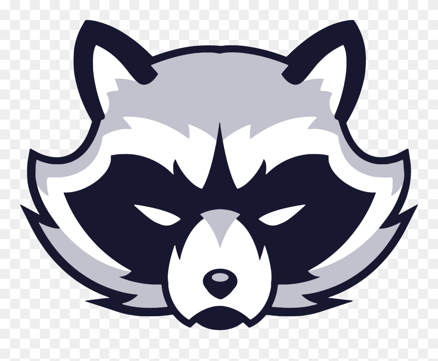 Raccoon Face Vector Clipart - Racoon Logo - Png Download