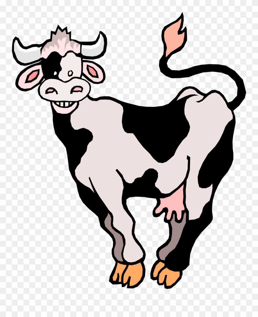 Clip Art Free Library Anger Clipart Mad - Cow Sentence In English - Png Download