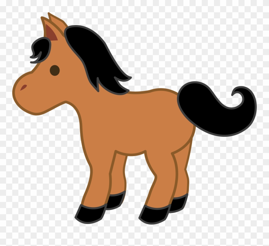 Free Cartoon Horse Clipart - Cute Horse Clipart - Png Download