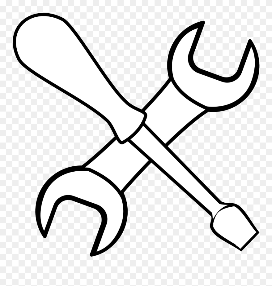 Mechanic Clipart African American - Mechanic Tools Clipart Black And White - Png Download