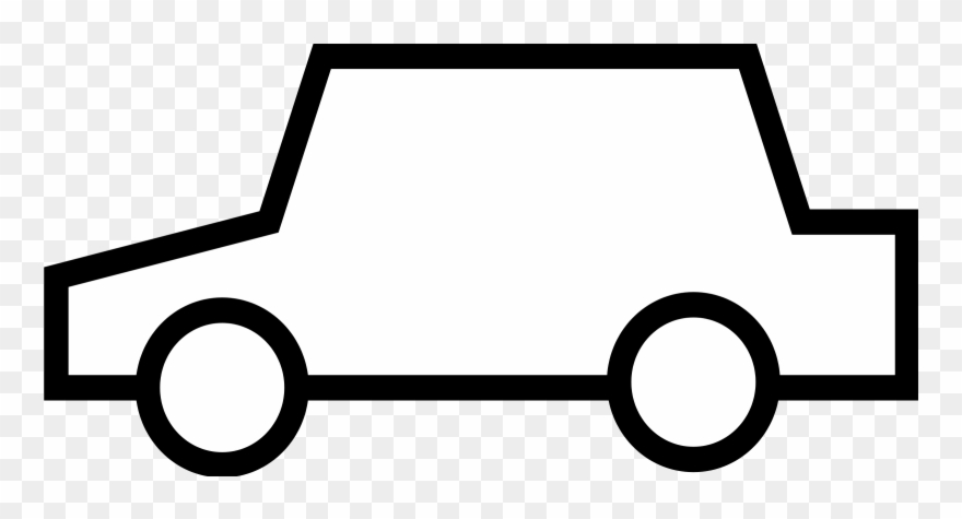 Car Clipart Vehicle Pictures - Car Outline Clipart Black And White - Png Download