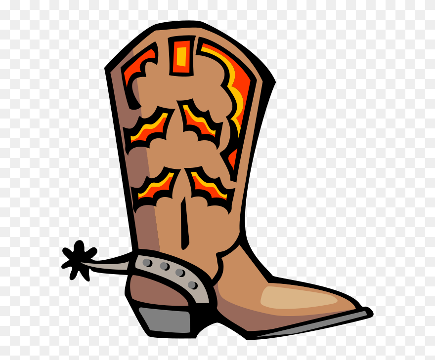 Clip Art Cowboys - Clip Art Cowboy Boot - Png Download