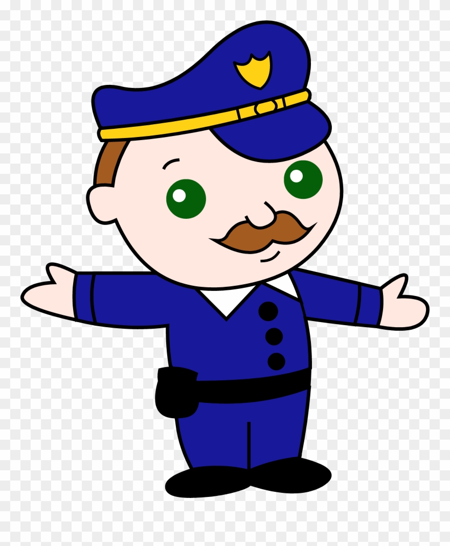 Ec Cliparts - Policeman Cartoon Jpg - Png Download