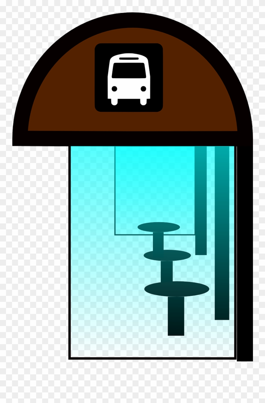 Stop Sign Clipart - Clip Art Bus Stop - Png Download