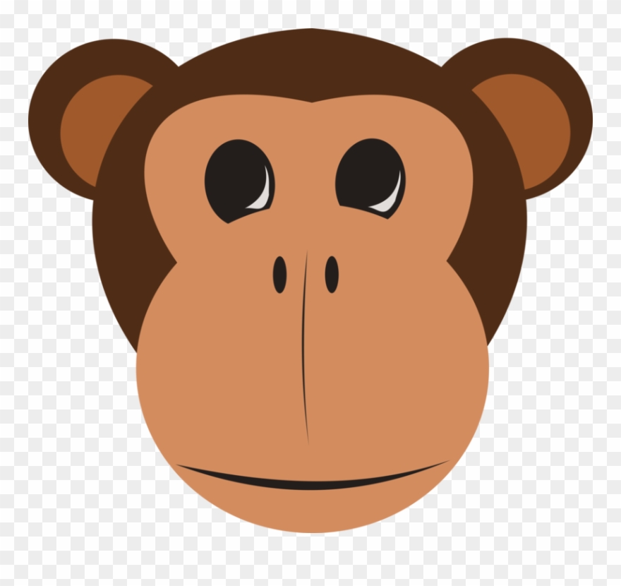 Monkey Face Free Vector - Monkey Face Cartoon Clipart