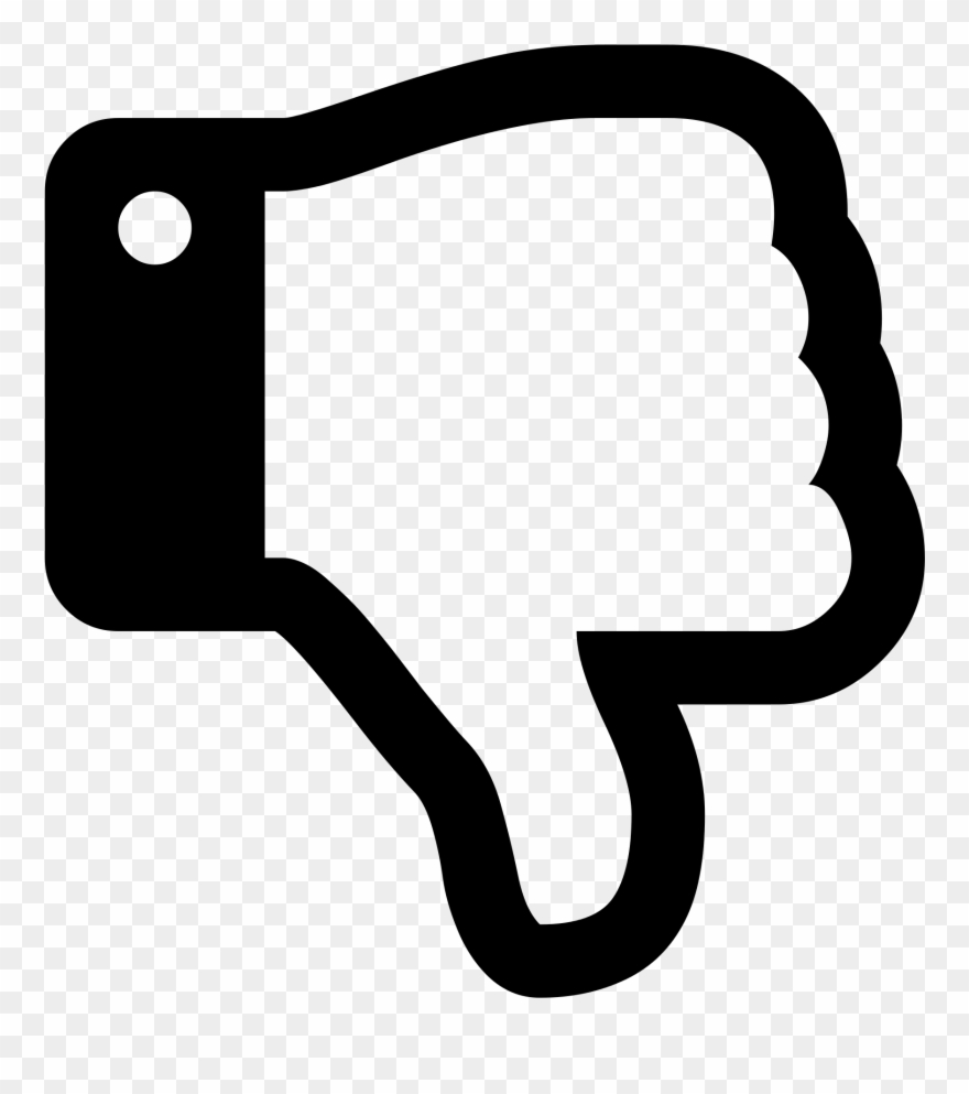 Open - Thumb Down Clipart