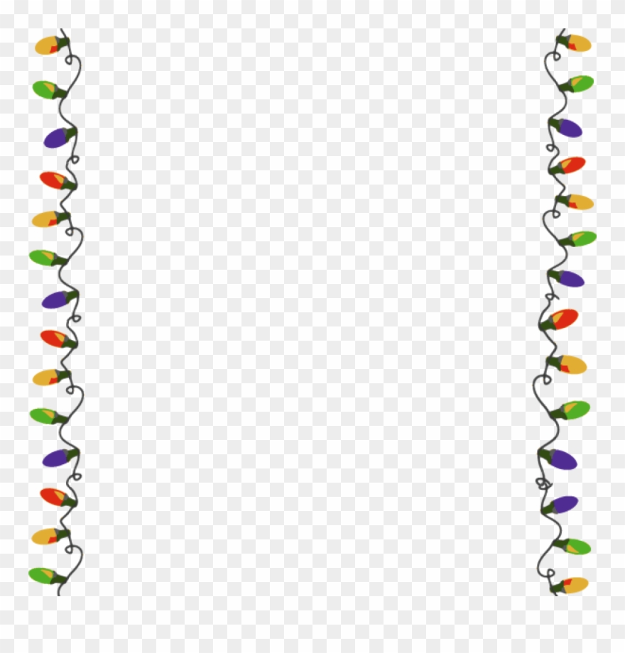Christmas Border Clipart Xmas Lights Clip Arts And - Christmas Lights Clipart - Png Download