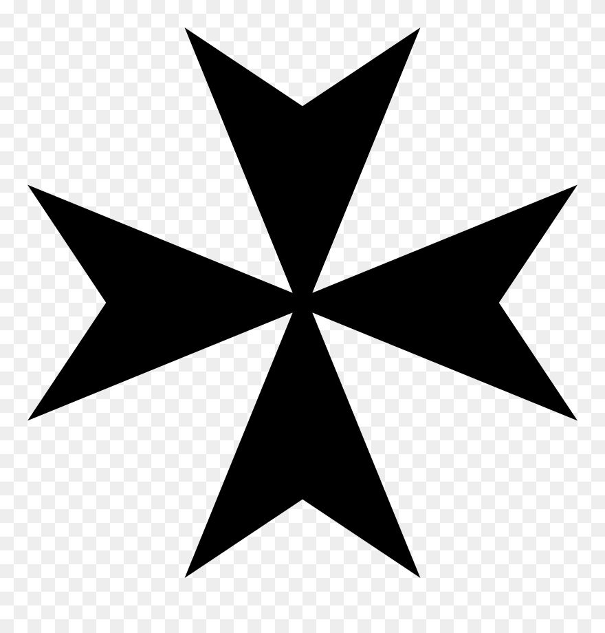 Heraldic Clipart - Knights Hospitaller Cross - Png Download