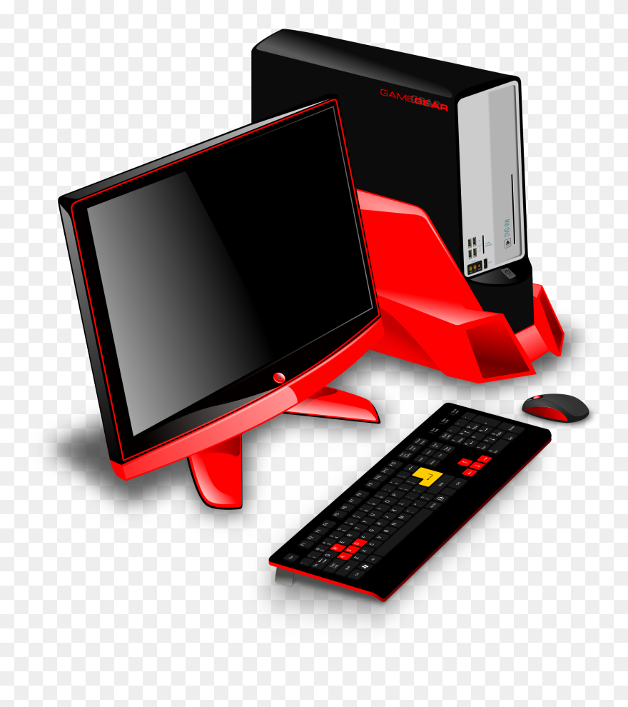 Free To Use Public Domain Desktop Computer Clip Art - Gaming Computer Clipart - Png Download