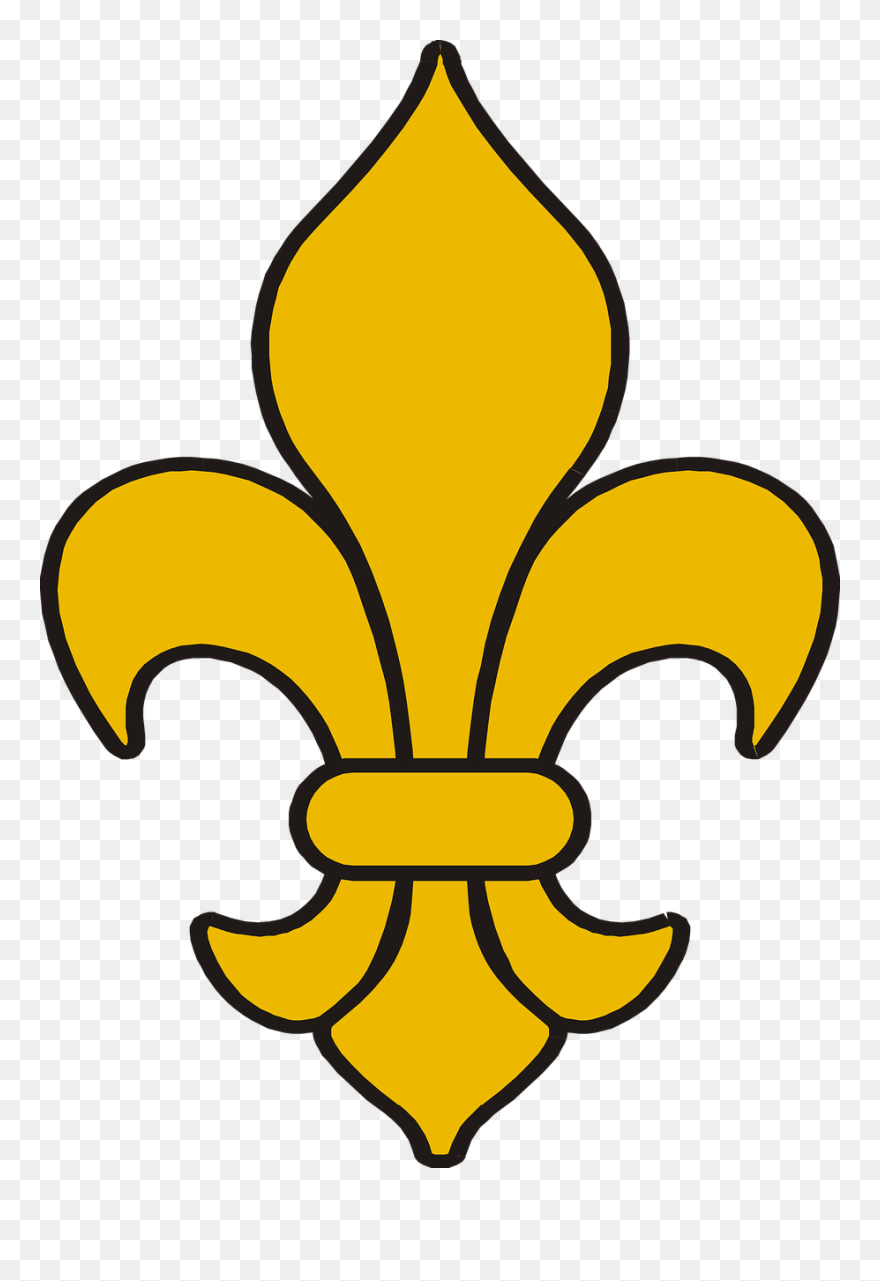 Fleur De Lis Symbol Cut Flowers Heraldry - Flor De Lis Simbolo Clipart
