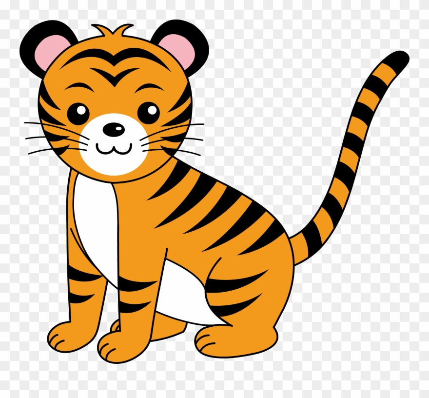 Clipart - Clip - Clip Art Tiger - Png Download