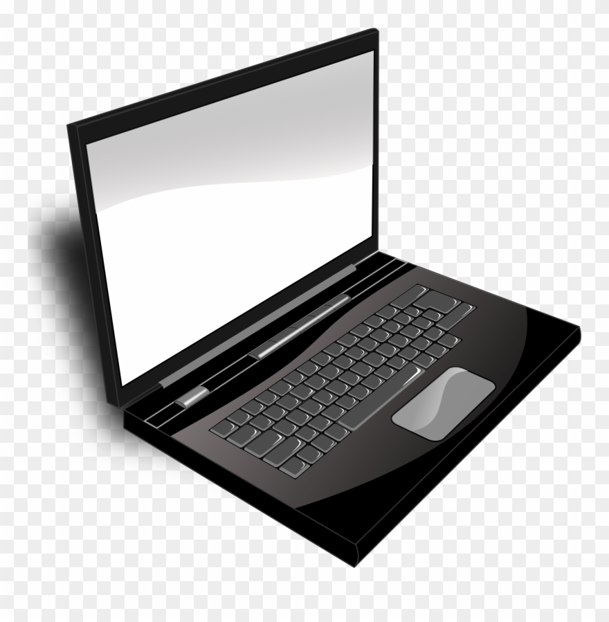 21 Laptop Clip Art - Laptop Black And White - Png Download