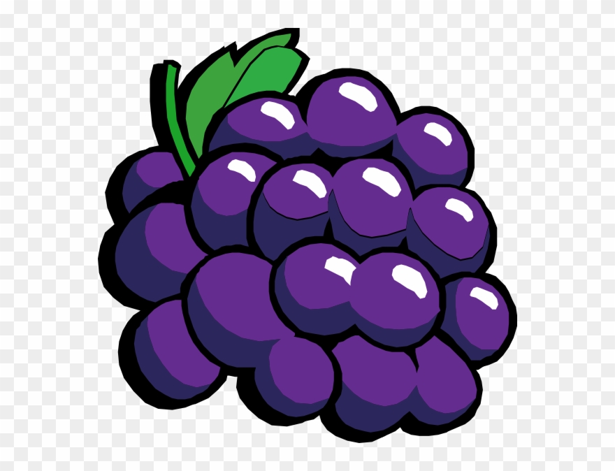 Retro Grapes Clipart Has - Grapes Clipart - Png Download