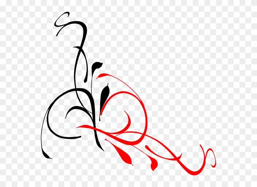 Black And Red Clip Art - Png Download
