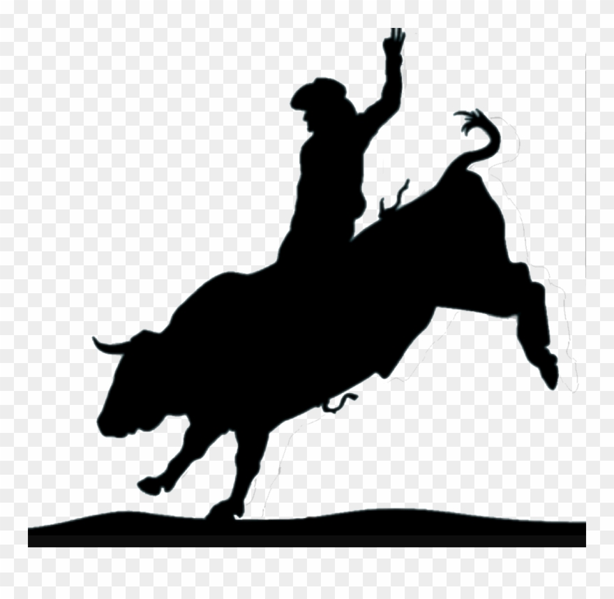 Bull Rider Your Way Custom Decals And Tees - Bull Rider Clip Art - Png Download