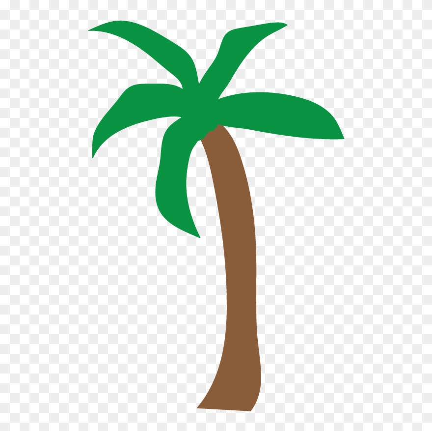 Luau Palm Tree Clip Art - Palm Trees Clip Art Transparent - Png Download
