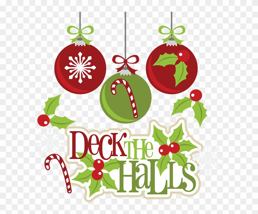 Deck The Halls Christmas Templates, Christmas Clipart, - Deck The Halls Clipart - Png Download
