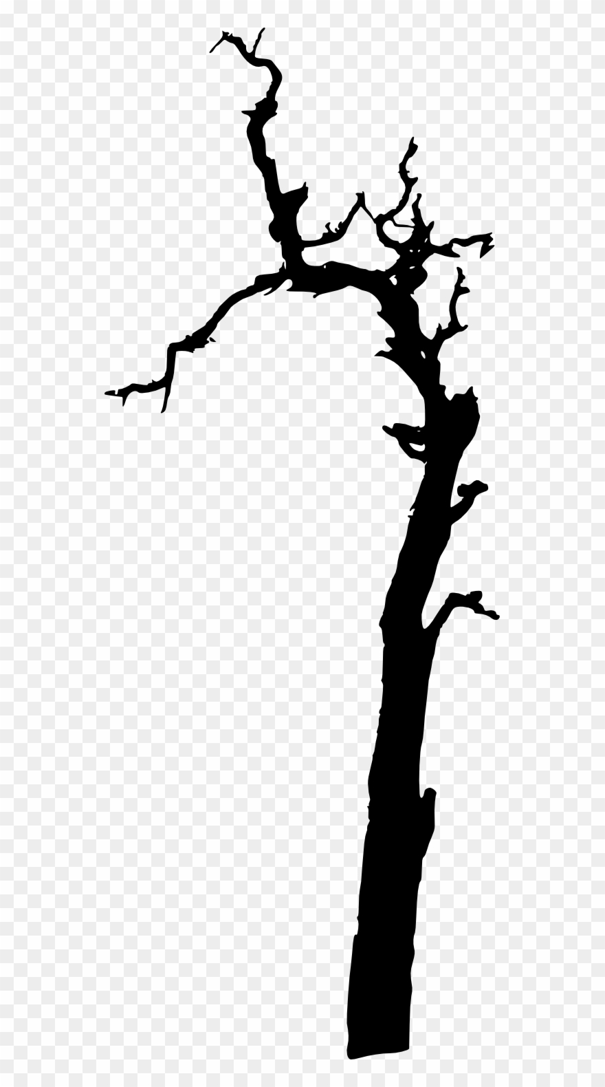 17 Dead Tree Silhouette - Silhouette Clipart