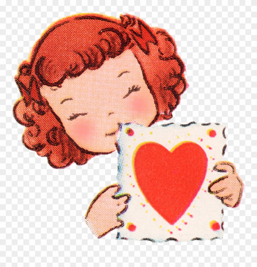 Retro Clipart Valentine - Vintage Valentines Day Clip Art - Png Download