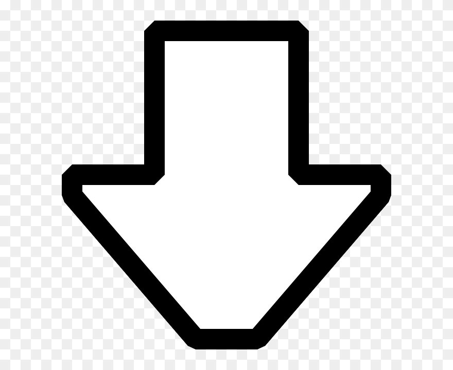 Free Vector X Px Capable Black And White Icons Clip - Arrow Down Clipart Black And White - Png Download