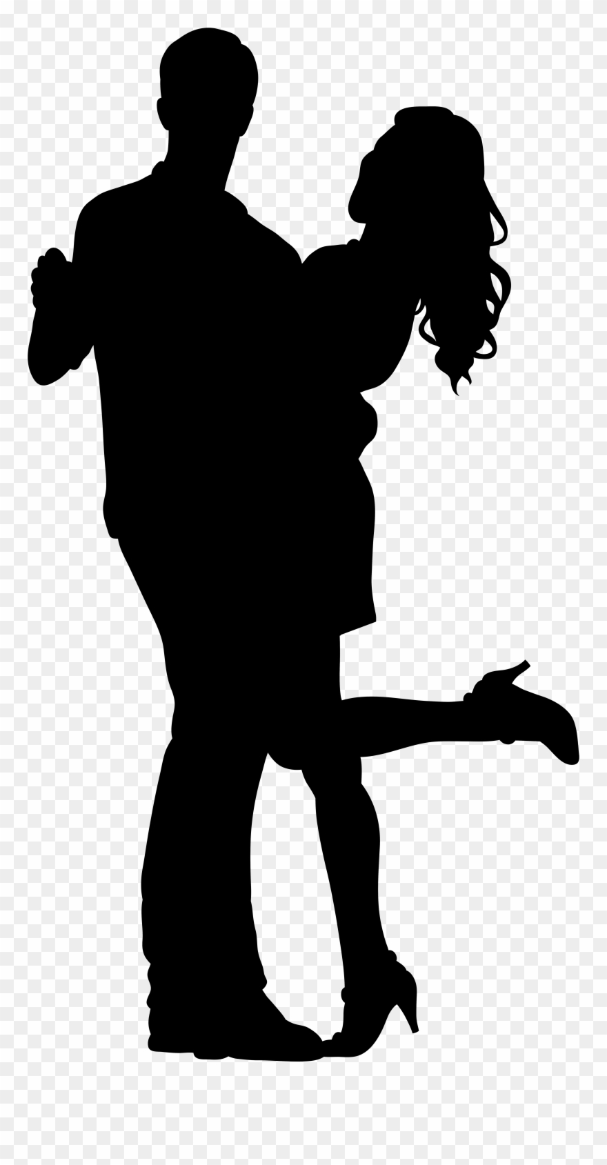 Couple Silhouette Transparent Background Clipart