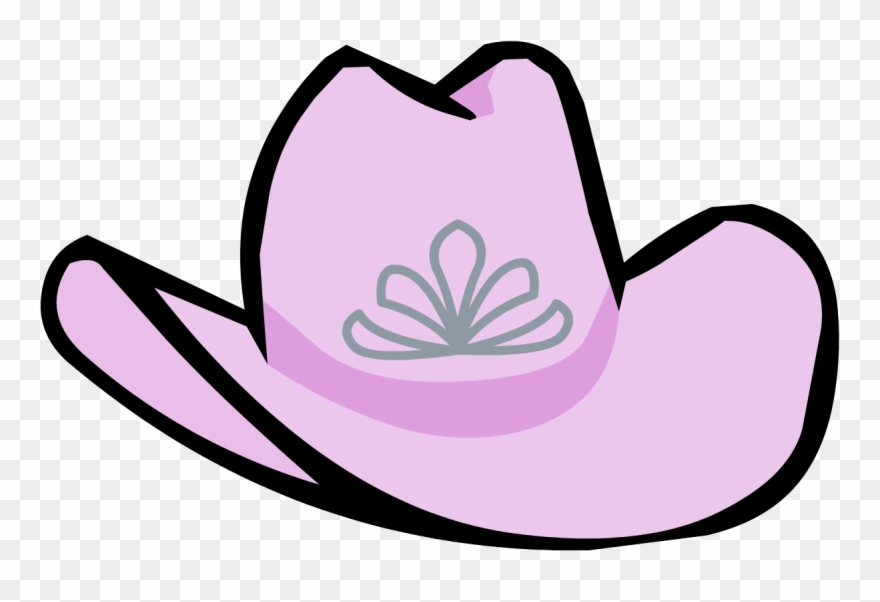 Club Penguin Clip Art Free - Pink Cowgirl Hat Clip Art - Png Download