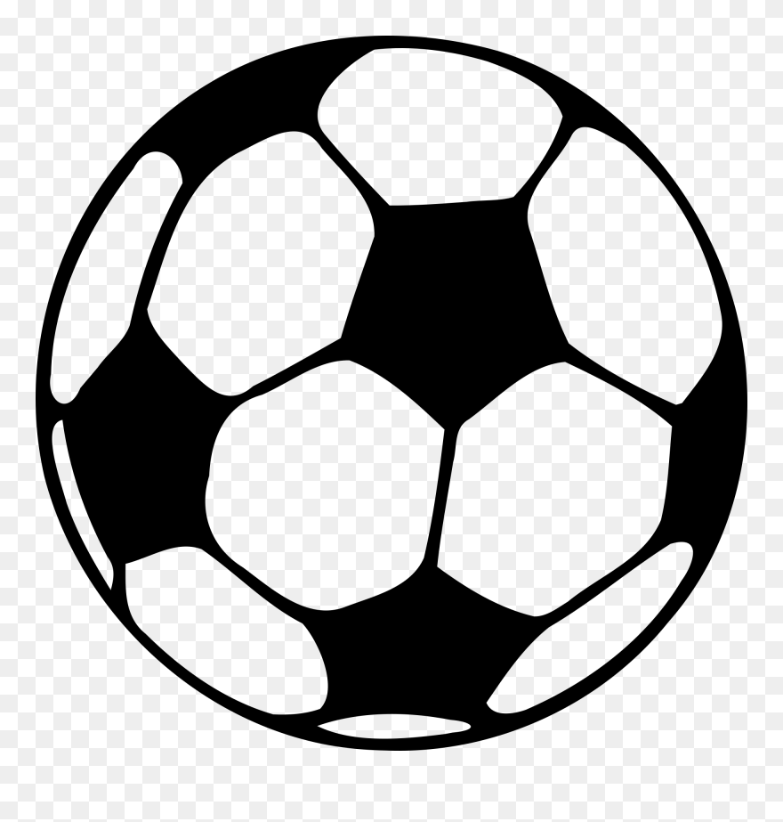 Printable Football Template American Football Ball - Soccer Ball Silhouette Png Clipart