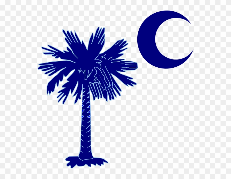 Sc Palmetto Tree - Cafepress Sc Emblem Round Ornament Clipart