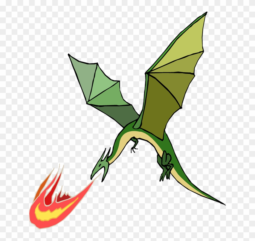 Codes For Insertion - Fire Breathing Flying Dragon Clipart